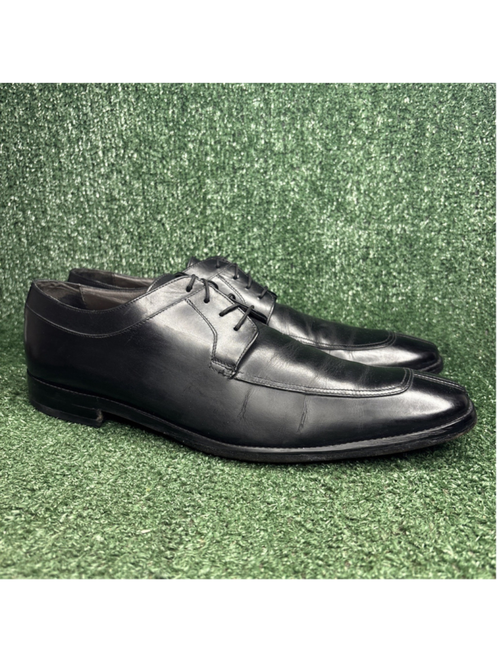 TO BOOT NEW YORK ADAM DERRICK Black Leather Split Toe Oxford Shoes Sz 11.5